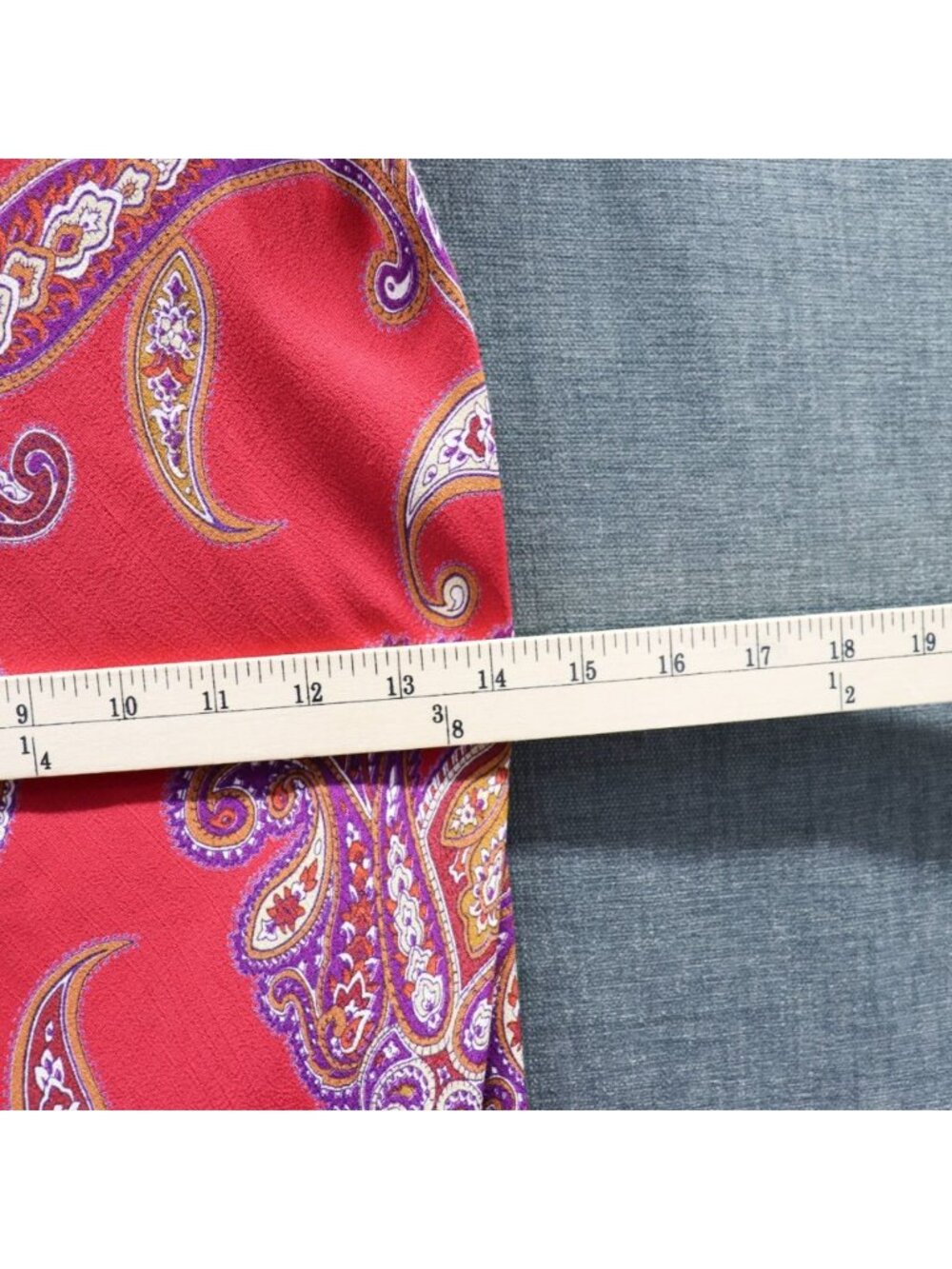Vintage Arden B Y2K Coquette Paisley Slip Dress Red Purple Small - Picture 13 of 14